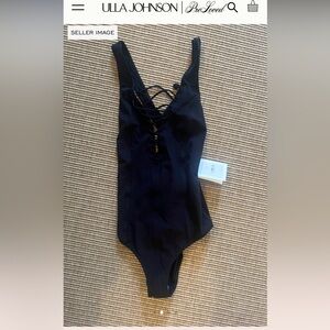 Ulla Johnson Navy One Piece Swimsuit